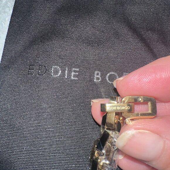 Eddie Borgo Supra Link Hand Carved 12K Gold-Plated Collar Necklace - Picture 4 of 4